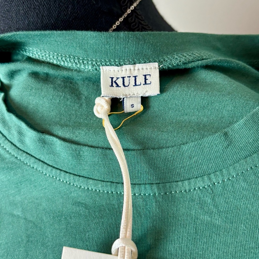KULE Green Sexy Short Sleeve T-Shirt Size Small‎ - Picture 7 of 9